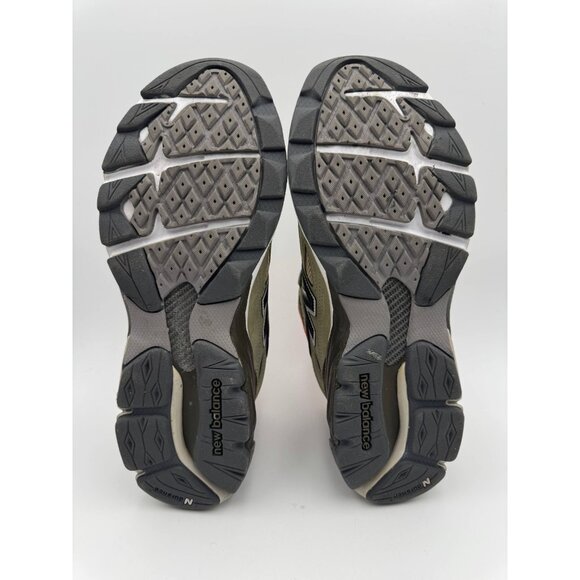 New Balance 990 Made in USA Olive Green Orange Men’s US 8 M990ENT3 - Picture 7 of 8